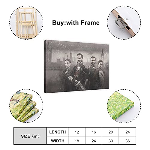 Clásico juego popular cubierta The Order 1886 2 pared arte decoración impresión cuadros cuadros para sala de estar carteles marco: 50 x 75 cm