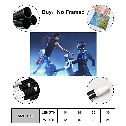 Classic Popular Game Cover Mirror's Edge Catalyst 2 Wall Art Decor Print Cuadros para carteles de sala de estar Unframe: 50 x 75 cm