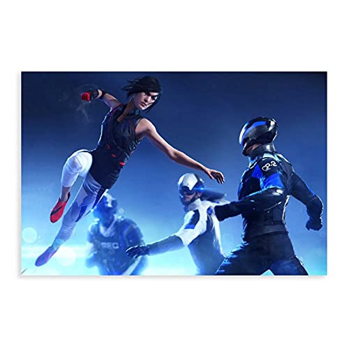 Classic Popular Game Cover Mirror's Edge Catalyst 2 Wall Art Decor Print Cuadros para carteles de sala de estar Unframe: 50 x 75 cm