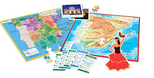 Clementoni-55119 - Descubriendo España - juego educativo a partir de 6 años