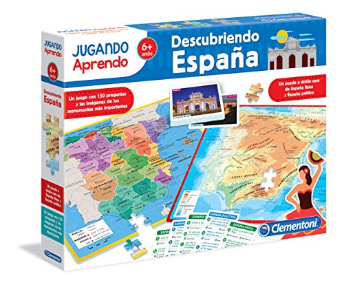 Clementoni-55119 - Descubriendo España - juego educativo a partir de 6 años