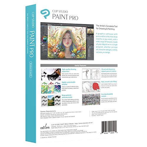 CLIP STUDIO PAINT PRO - NUEVO - para Windows y MacOS, Version en español 