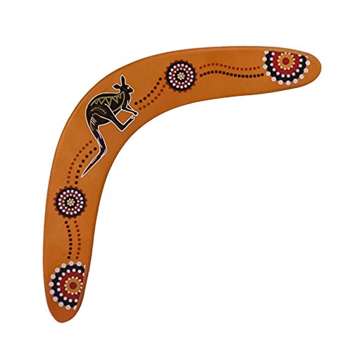 CLISPEED Boomerang de Madera en Forma de V Boomerangs de Retorno Maniobra Dardo Platillo Al Aire Libre Juguete Volador para Niños Adultos (Color Surtido)