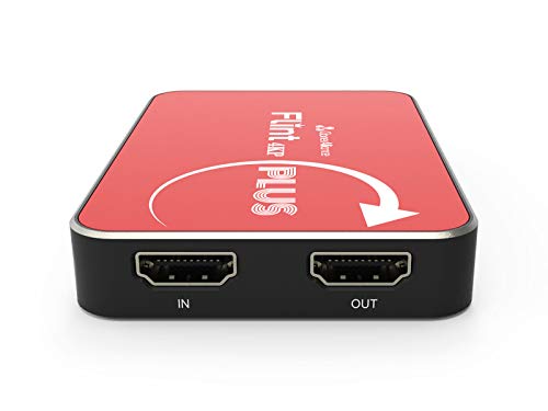 ClonerAlliance Flint 4KP Plus, 4K@60fps Passthrough, 1080p@60fps captura de vídeo con entrada de micrófono, latencia ultrabaja Plug & Play. para consolas de juegos, DSLR