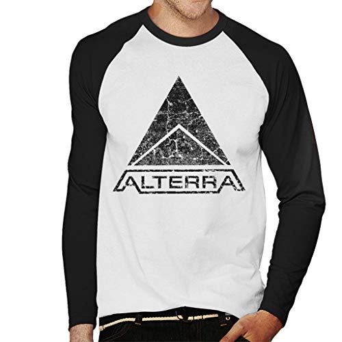 Cloud City 7 Alterra Logo Subnautica Black Men's Baseball Long Sleeved T-Shirt