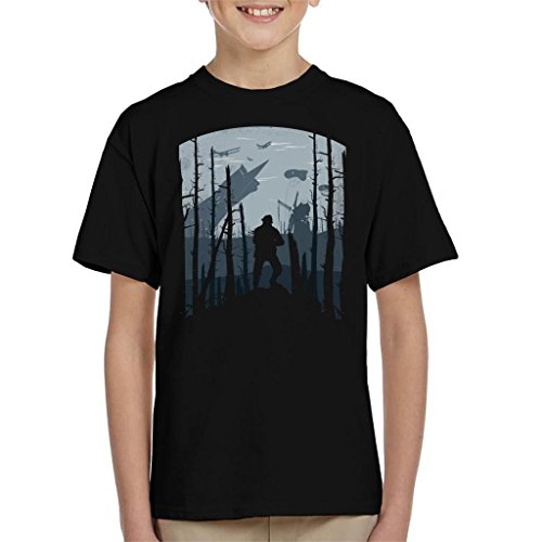 Cloud City 7 Battlefield Conquest Soldier Silhouette Kid's T-Shirt