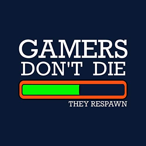 Cloud City 7 Gamers Dont Die Kid's - Sudadera Azul Marino (12-13 Años) XL