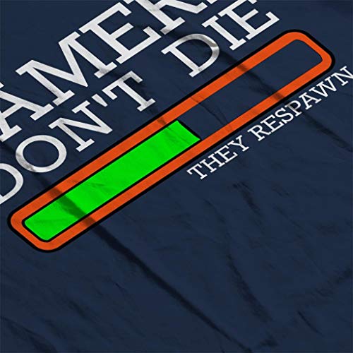 Cloud City 7 Gamers Dont Die Kid's - Sudadera Azul Marino (12-13 Años) XL