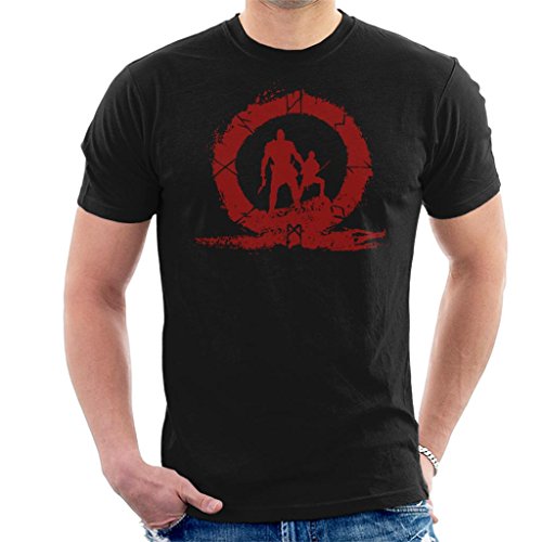 Cloud City 7 God of War Hero Blood Silhouette Men's T-Shirt
