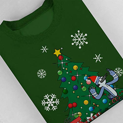 Cloud City 7 Mordecai Around The Christmas Tree Regular Show Kid's Sweatshirt