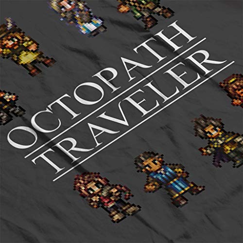 Cloud City 7 Octopath Traveller - Sudadera para Hombre Gris Oscuro S