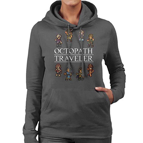 Cloud City 7 Octopath Traveller Women's Hooded - Sudadera Gris Oscuro M