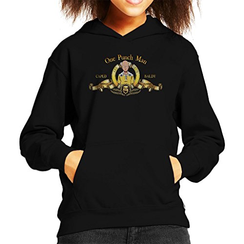 Cloud City 7 One Punch Man Saitama MGM Lion Logo Kid's Hooded Sweatshirt