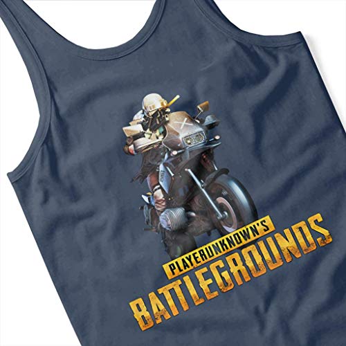 Cloud City 7 Player Unknown Battlegrounds Motorcycle Men's Vest Azul Marino M