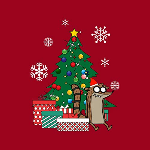 Cloud City 7 Rigby Around The Christmas Tree The Regular Show Men's Sweatshirt