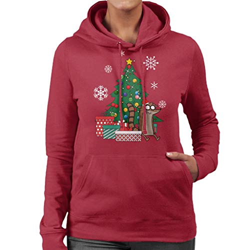 Cloud City 7 Rigby Around The Christmas Tree The Regular Show Women's Hooded Sweatshirt