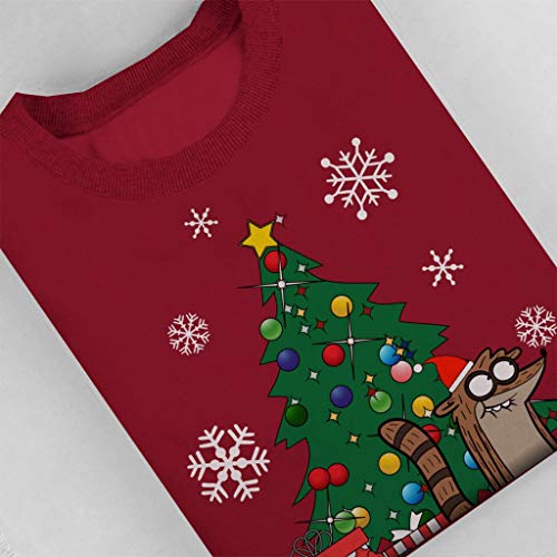 Cloud City 7 Rigby Around The Christmas Tree The Regular Show Women's Sweatshirt