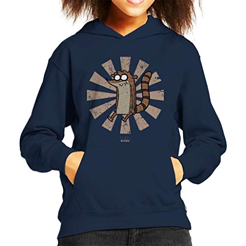 Cloud City 7 Rigby Retro Japanese Regular Show Kid's Hooded Sweatshirt