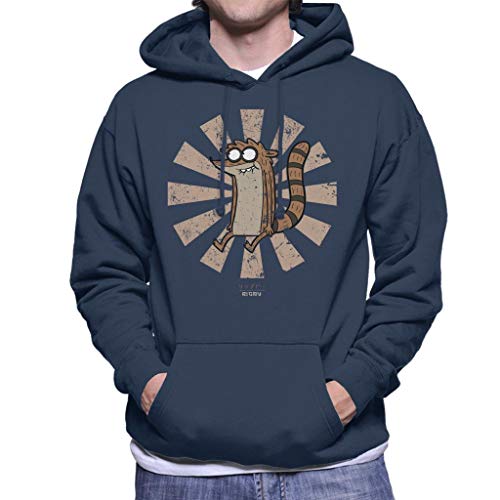 Cloud City 7 Rigby Retro Japanese Regular Show Men's Hooded Sweatshirt
