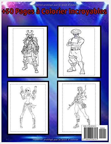 Club Fortnite France Livre De Coloriage: Fortnite Livre de coloriage , +50 Pages à Colorier, Cadeau Mignon Pour Les Enfants, Pour Les Filles, Pour Les ... Fortnite Livre De Coloriage , 8,5 "x 11".