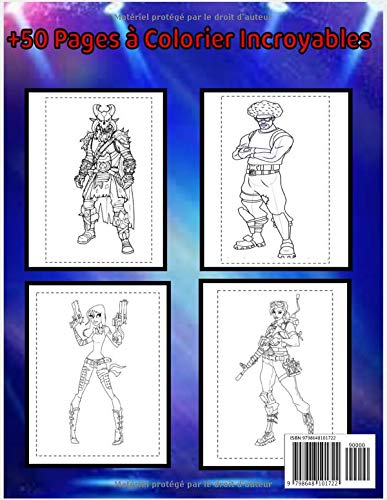 Club Fortnite France Livre De Coloriage: Fortnite Livre de coloriage pour enfants et adultes, comprend +50 images mignonnes et simples de haute ... Fortnite pour des heures de plaisir !!