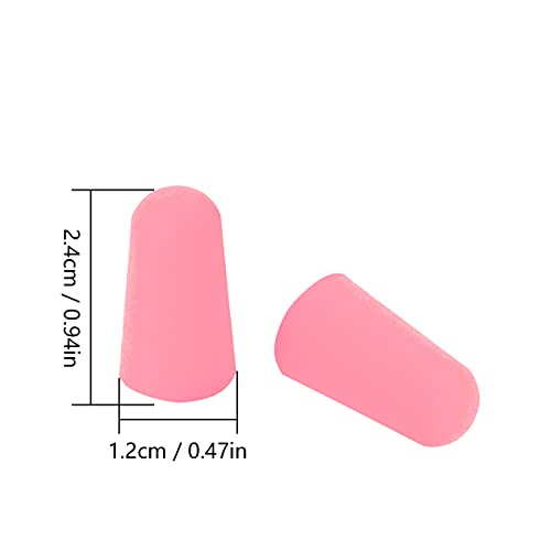 Clyhon (4 pares) Tapones para los Oídos de Espuma Tapones de Protección Auditiva de Espuma Suave Protección Auditiva Tapones para los oídos con cancelación de ruido para dormir, estudiar, verde (Rosa)