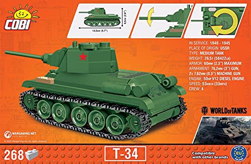 COBI- HC WWII / 2703 / Panzer Vi Tigre 1:48 326 KL. (COBI-3061)