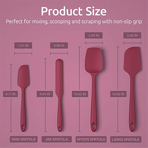 Cocina Utensilios Menaje,Juego De Espátulas De Cocina De Silicona Para Pastelería, Cuchara Raspadora De Mantequilla Para Hornear Para Pastel, 480 Fahrenheit Teal