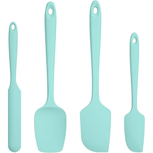 Cocina Utensilios Menaje,Juego De Espátulas De Cocina De Silicona Para Pastelería, Cuchara Raspadora De Mantequilla Para Hornear Para Pastel, 480 Fahrenheit Teal