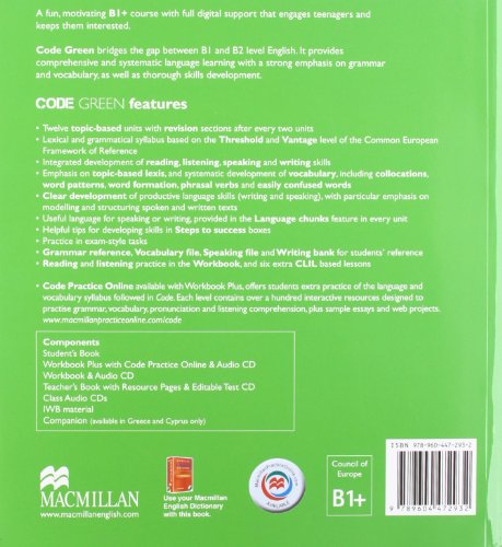 CODE GREEN B1+ Sb - 9789604472932