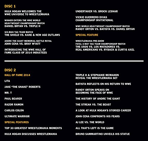 Coffret wrestlemania 30 [Reino Unido] [DVD]