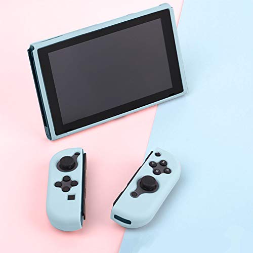 Coholl Funda Protectora de Silicona para Nintendo Switch, Funda de Agarre con diseño de absorción de Golpes y antiarañazos, Funda Protectora eparable,Azul
