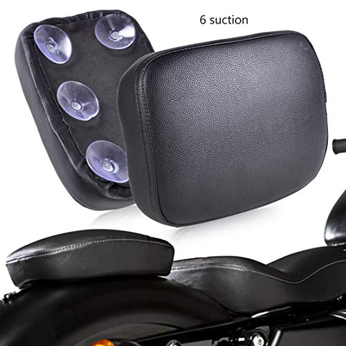 Cojín para asiento de moto Sozius con 6 ventosas, para Harley