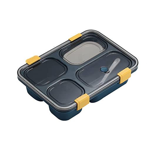 COKEA Bento Box - Contenedor de comida con compartimento mulit a prueba de fugas, juego de cubiertos sin BPA, contenedores de preparación de comidas para adultos y niños