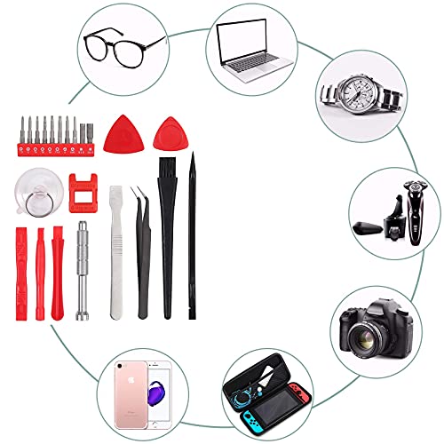 COLFULINE 23 en 1 Herramientas Movil de Reparación Herramientas Reparar Moviles Reparación de Consolas de Juegos, Destronillador de Presión Juego para Nintendo XBOX PS3 PS4 Móviles, Relojes