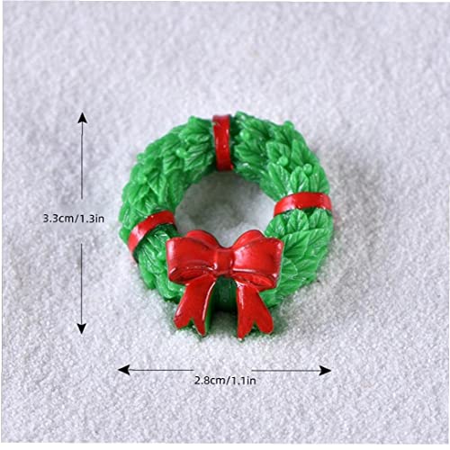 COLiJOL Navidad Navidad Regalo Navidad Ornamentos en Miniatura, Figuras de Jardín Paisaje Casa de Muñecas de Papá Noel Accesorios de Terraria de Sanda Claus para Positivos de Navidad 10Pcs (Estilo 2)/