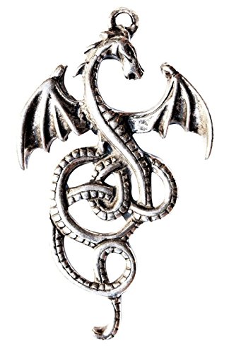 Collar con colgante en forma Dragon Nidhogg Viking diseño gótico con cadena