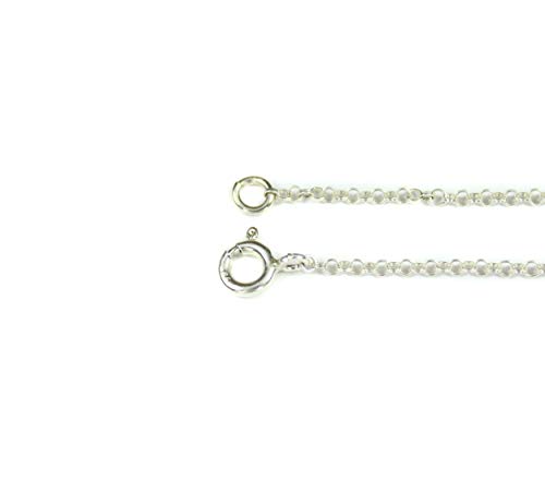 Collar con nombre personalizado aro forma Estrella en plata de ley 925/1000.-RINCONDELARTESANO.ES