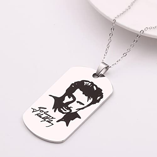 Collar De Marca Militar De Acero Inoxidable Láser Creativo Retrato Láser Colgante De Acero De Titanio Joyería Especial Privada Colgante Accesorio Joyería