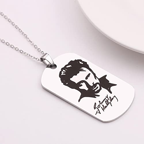 Collar De Marca Militar De Acero Inoxidable Láser Creativo Retrato Láser Colgante De Acero De Titanio Joyería Especial Privada Colgante Accesorio Joyería