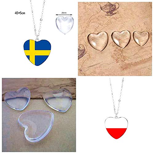 Collar hecho a mano con diseño de bandera de Noruega