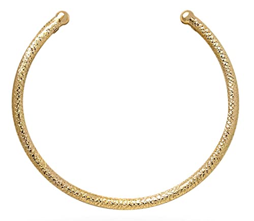 Collar rígido de plata diamantada a mano. Diseño Diva Gioielli. Fabricado en Italia. Cód. 20150_002