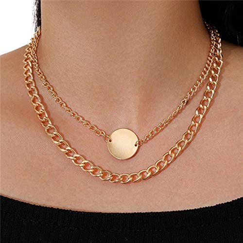 Collares Colgante Joyas Modyle, Collar De Cadena De Perlas Simuladas Irregulares Vintage, Collares De Color Dorado para Mujeres, Joyería Punk-43615