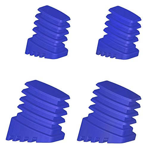 Colombo - Juego de 4 Patas de Repuesto para Escalera, Color Azul