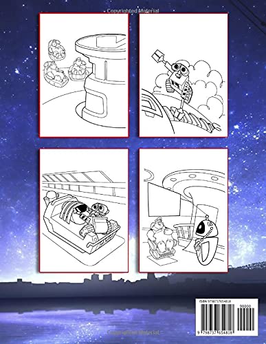 Color Me! - Wall e & Eve Pixar Cartoon Coloring Book: Perfect Gift For All Fan Of Pixar studio let's explore it