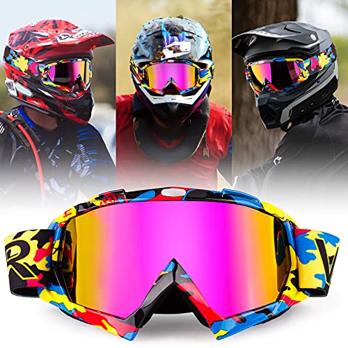 color tree MOTO-X - Gafas de motocross para bicicleta de cross, a prueba de viento, ATV MX