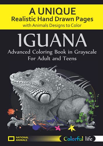 Colorful Life. A Unique, Realistic Hand Drawn Pages with Animals Designs to Color: An Adult and Teens Advanced Coloring Book Featuring Beautiful ... for Stress Relief and Relaxation. (Reptiles)
