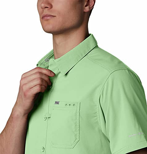 Columbia - Camiseta de Manga Corta para Hombre, Hombre, Color Key West, tamaño L Tall