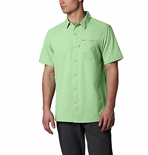 Columbia - Camiseta de Manga Corta para Hombre, Hombre, Color Key West, tamaño L Tall