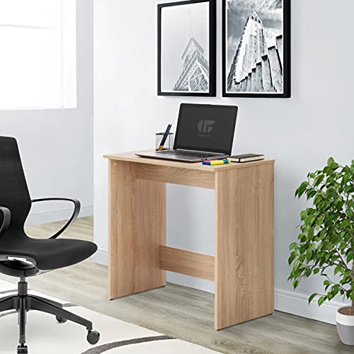 COMIFORT Escritorio Juvenil Oscos, Mesa Ordenador para Estudio, Superficie Amplia Acabado en Melamina, Mesa de Trabajo, Escritorio Moderno, Sonoma